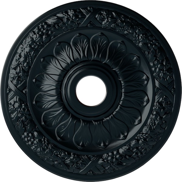 Ekena Millwork Swindon Ceiling Medallion (Fits Canopies up to 6 1/8"), 24"OD x 4"ID x 1 1/2"P, Night Shade CM24SWNSF - main